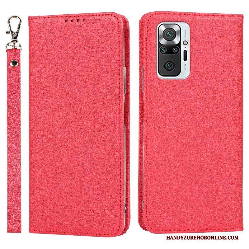 Schutzhülle Für Xiaomi Redmi Note 10 Pro Flip Case Weicher Lederstil Mit Riemen