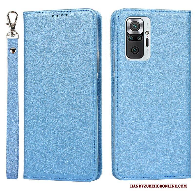 Schutzhülle Für Xiaomi Redmi Note 10 Pro Flip Case Weicher Lederstil Mit Riemen