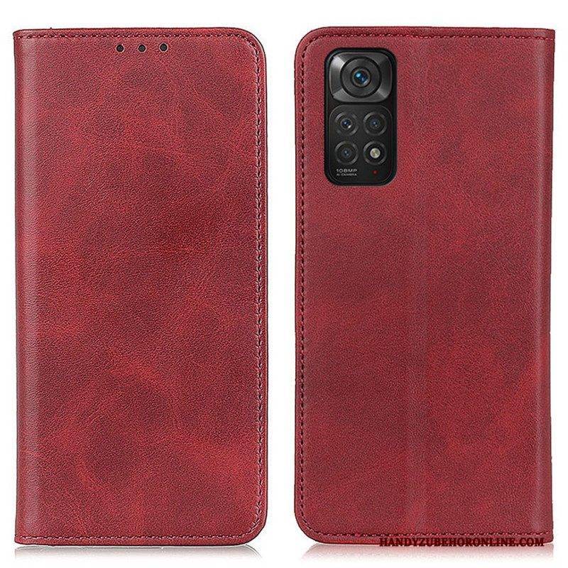 Schutzhülle Für Xiaomi Redmi Note 11 / 11S Flip Case Elegantes Spaltleder