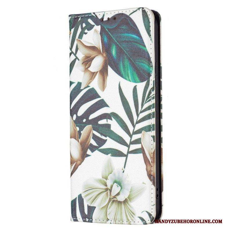 Schutzhülle Für Xiaomi Redmi Note 11 Pro Plus 5G Flip Case Blätter