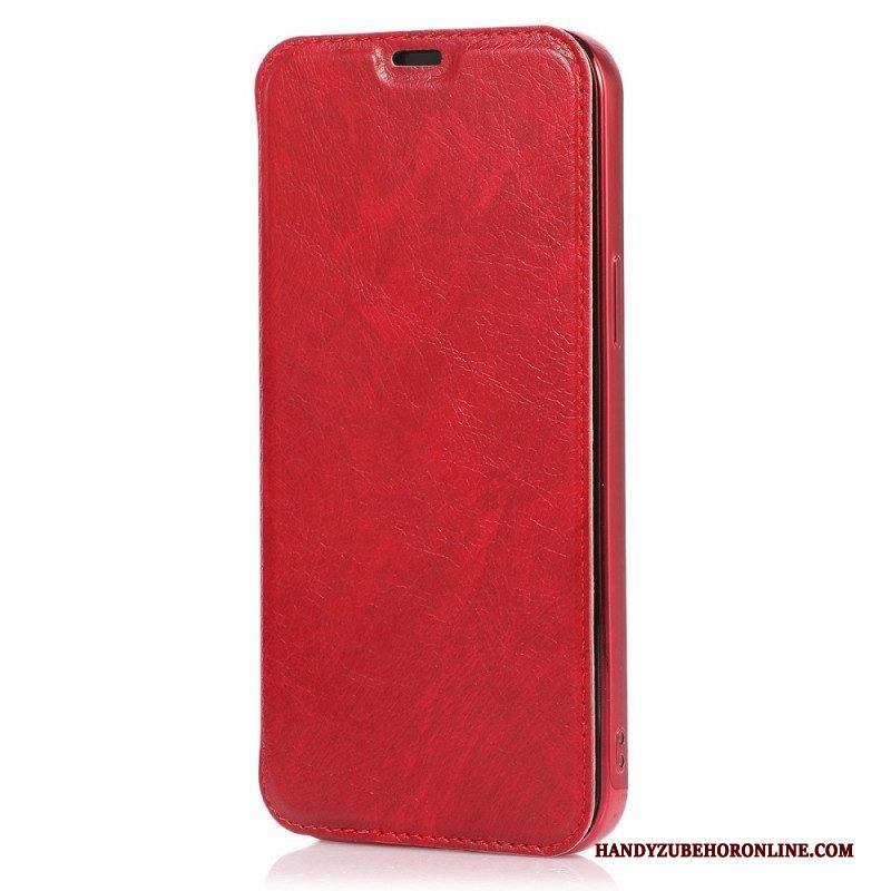 Schutzhülle Für iPhone 14 Flip Case Kartenhalter Aus Kunstleder