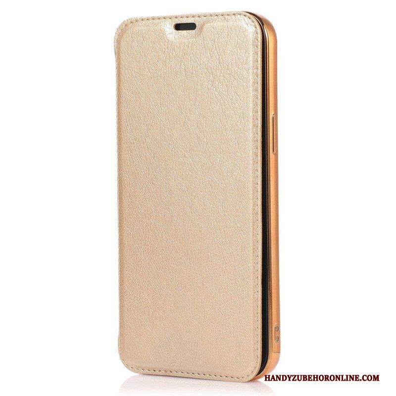 Schutzhülle Für iPhone 14 Flip Case Kartenhalter Aus Kunstleder