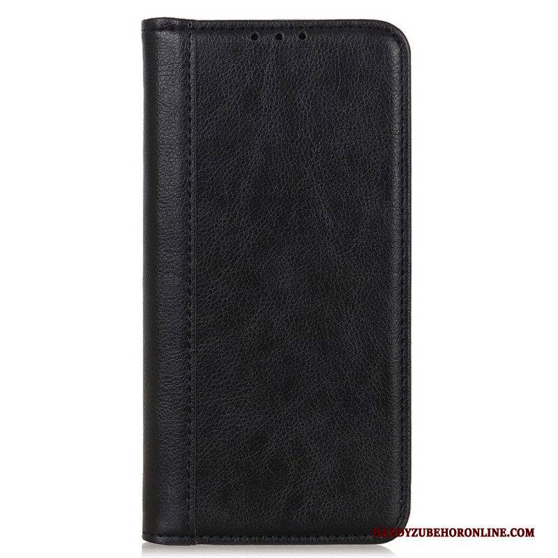 Schutzhülle Für iPhone 14 Flip Case Stilvolles Spaltleder