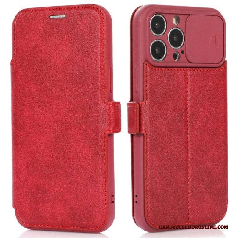 Schutzhülle Für iPhone 14 Pro Flip Case Kameraschutz Mit Reißverschluss