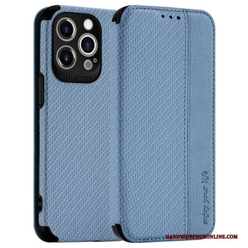 Schutzhülle Für iPhone 14 Pro Max Flip Case Saugnapfverschluss Aus Kohlefaser