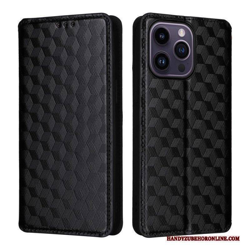 Schutzhülle Für iPhone 15 Flip Case 3d-würfel