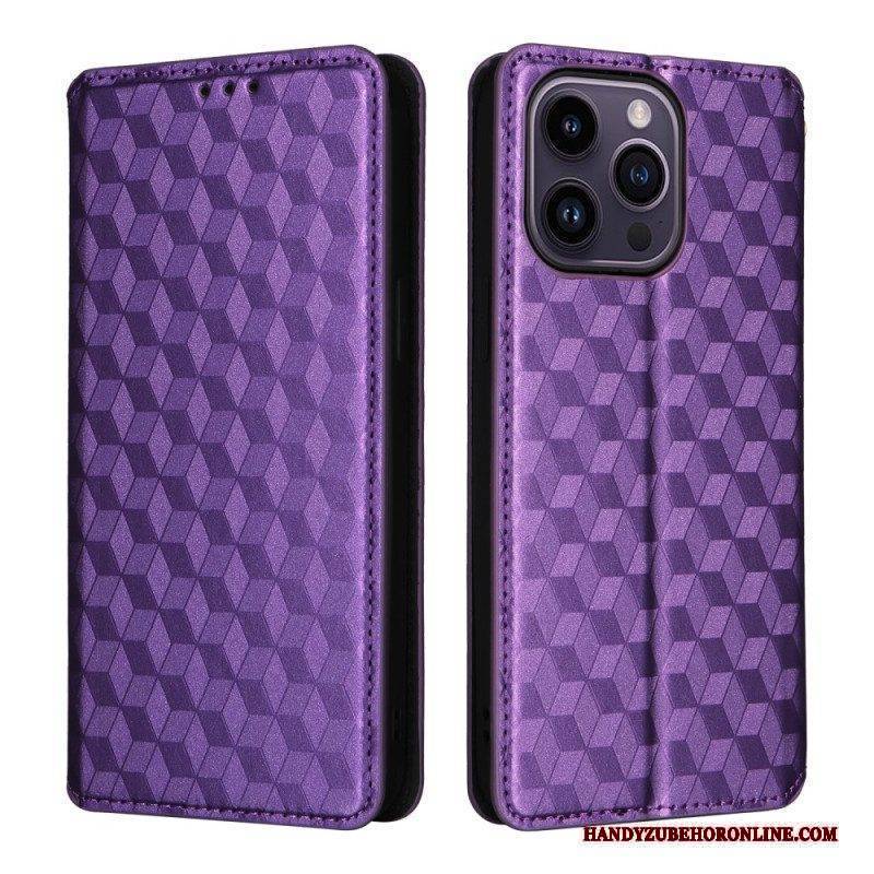 Schutzhülle Für iPhone 15 Flip Case 3d-würfel