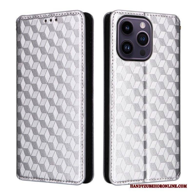 Schutzhülle Für iPhone 15 Flip Case 3d-würfel