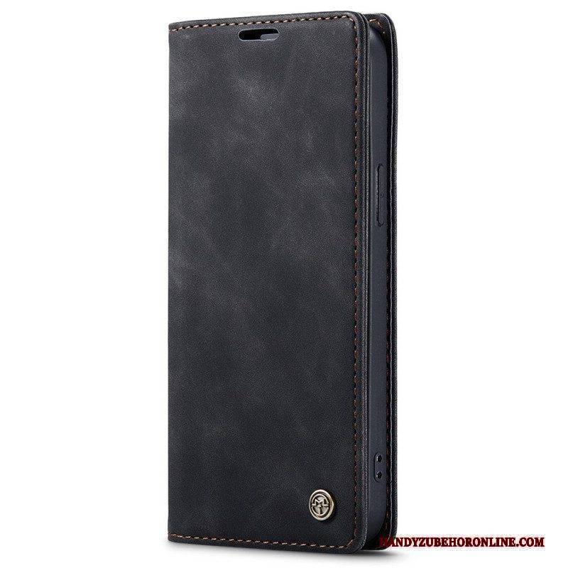 Schutzhülle Für iPhone 15 Flip Case Vintage Kunstleder Caseme