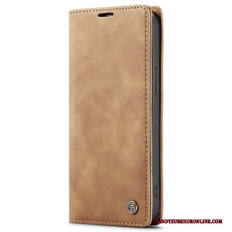 Schutzhülle Für iPhone 15 Flip Case Vintage Kunstleder Caseme