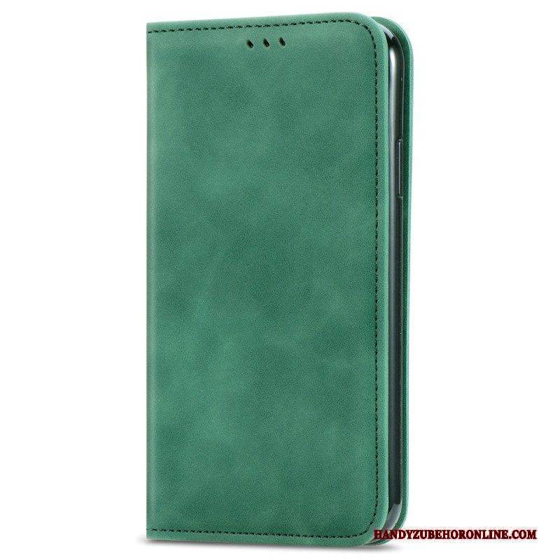 Schutzhülle Für iPhone 15 Plus Flip Case Weiches Kunstleder