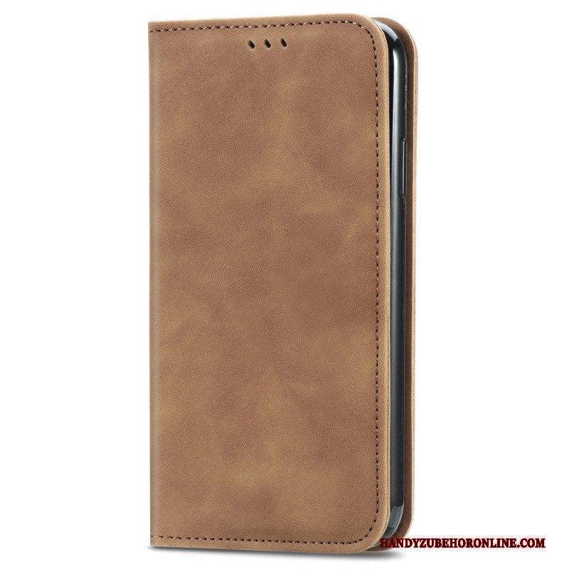 Schutzhülle Für iPhone 15 Plus Flip Case Weiches Kunstleder