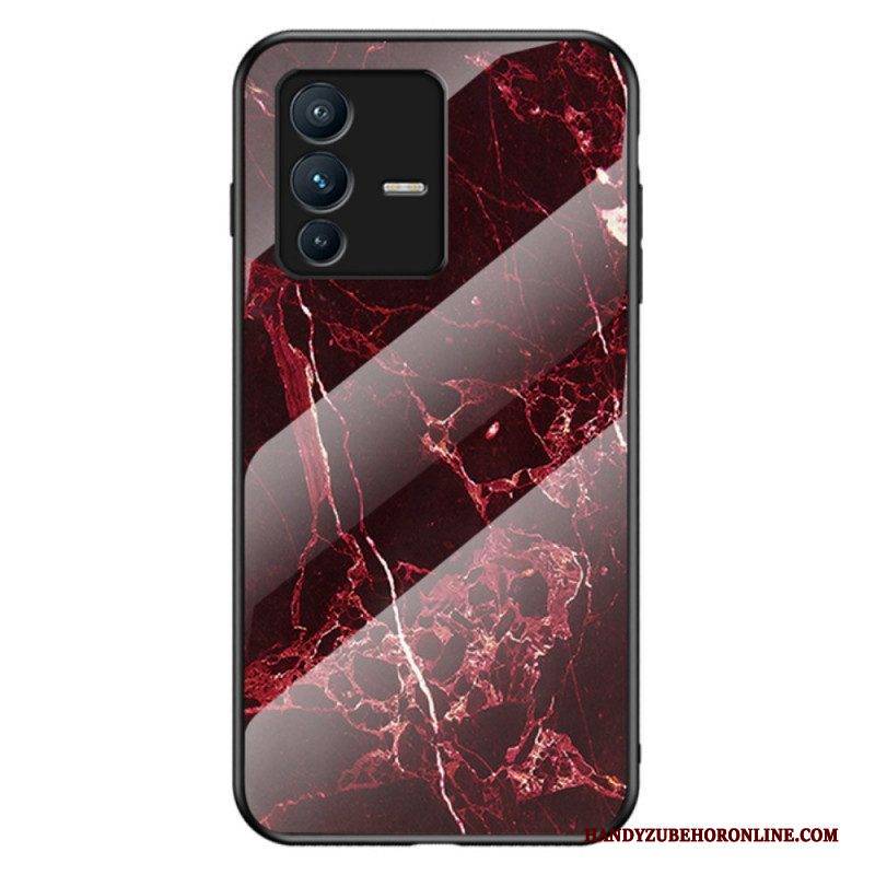 Vivo V23 5G Marmorfarben Gehärtetes Glas