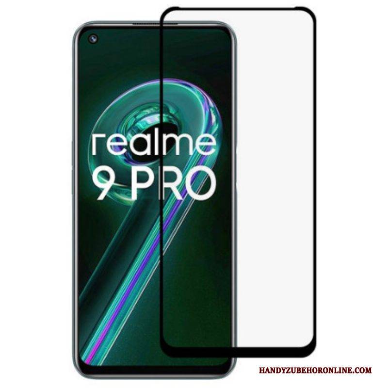 Black Contour Hartglasschutz Für Realme 9 Pro 5G