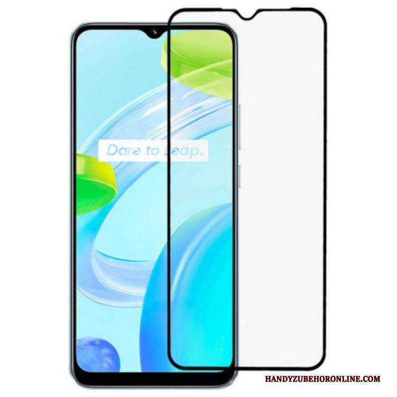 Black Contour Hartglasschutz Für Realme C30