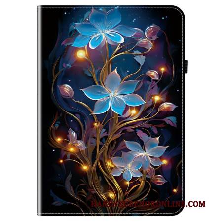 Case Für Samsung Galaxy Tab S10 Fe Plus Blaue Blumen