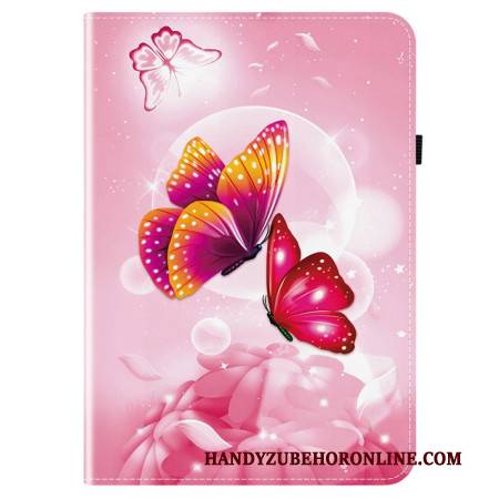 Case Samsung Galaxy Tab S10 Fe Plus Rosa Schmetterlinge