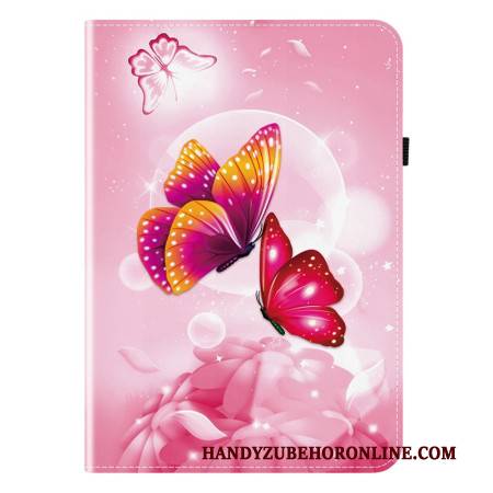 Case Samsung Galaxy Tab S10 Plus Rosa Schmetterlingsmuster
