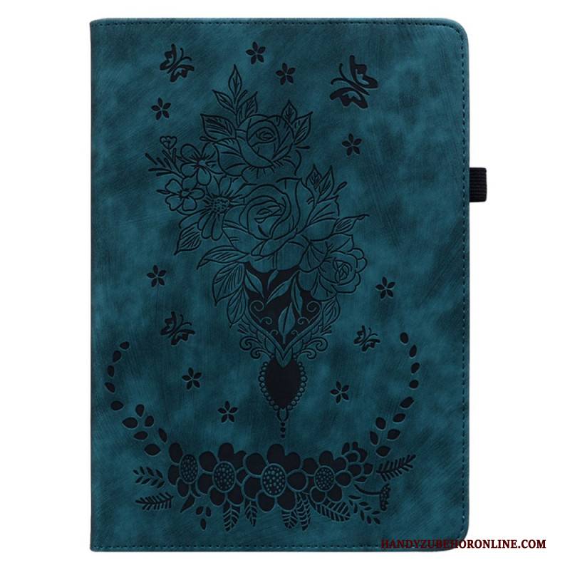Case Samsung Galaxy Tab S10 Plus Schmetterlinge Und Rosen