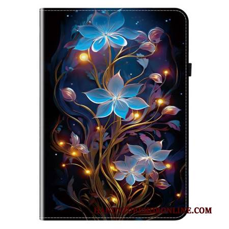 Case Samsung Galaxy Tab S11 Blaue Blumen