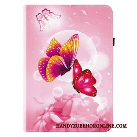 Case Samsung Galaxy Tab S11 Rosa Schmetterlinge