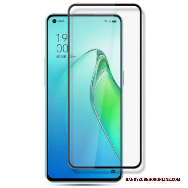 Displayschutzfolie Aus Gehärtetem Glas Für Oppo Reno 8 Pro Mit Schwarzen Kanten