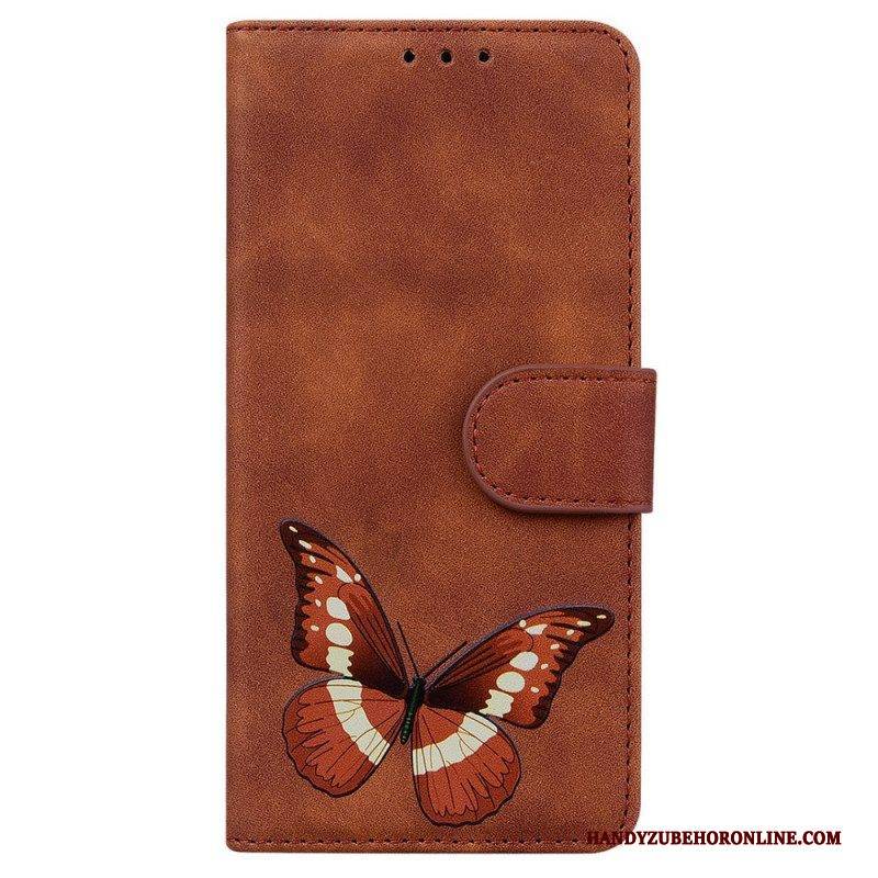 Flip Case Für Google Pixel 6 Hautberührender Schmetterling