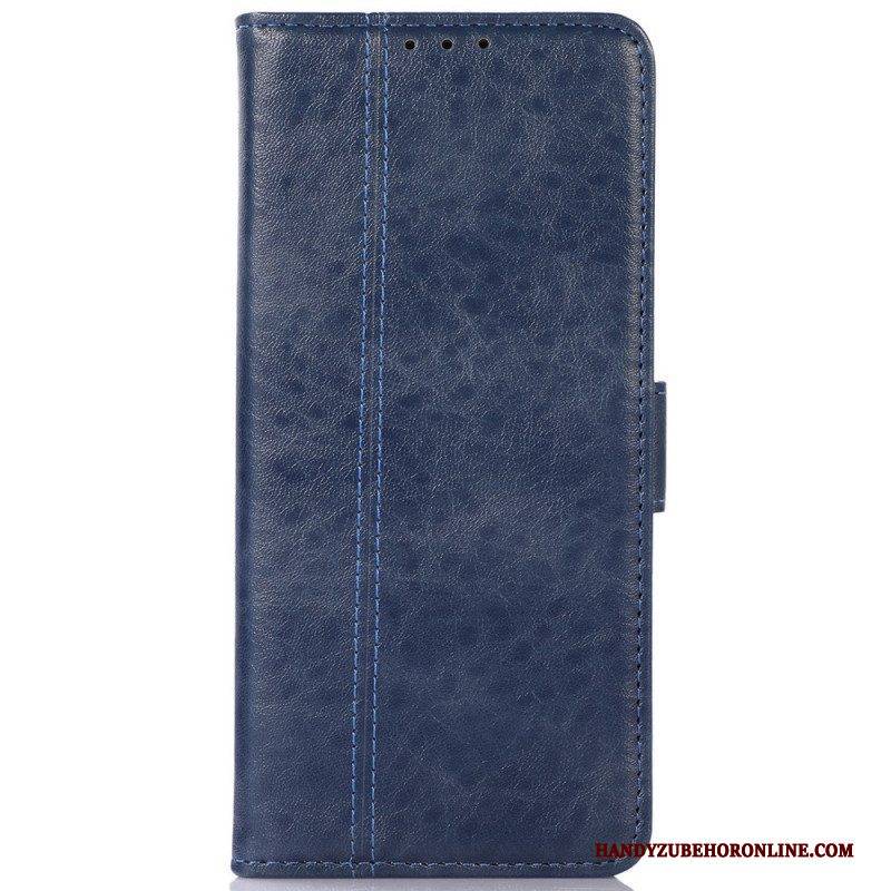 Flip Case Für Google Pixel 6A Dezentes Kunstleder