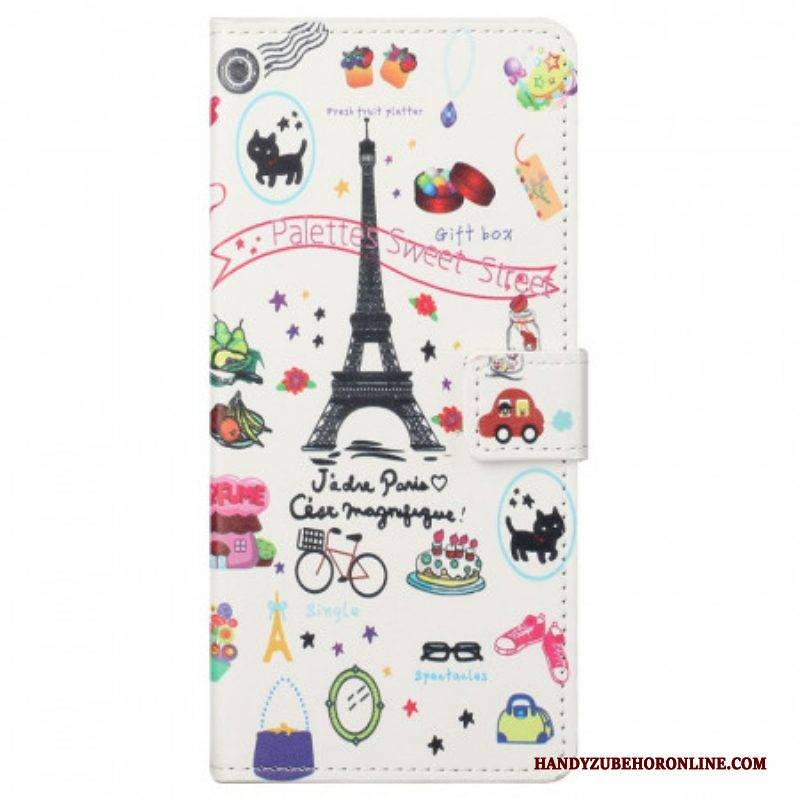 Flip Case Für Google Pixel 6A Paris Feiert