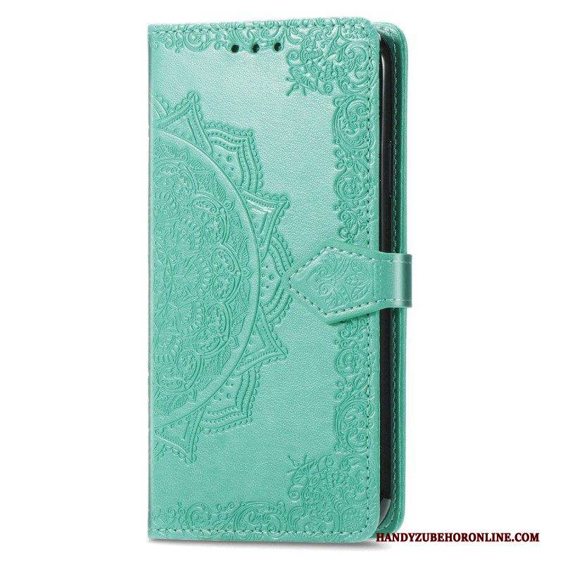 Flip Case Für Google Pixel 7 Pro Mit Kordel Riemchen-retro-mandala