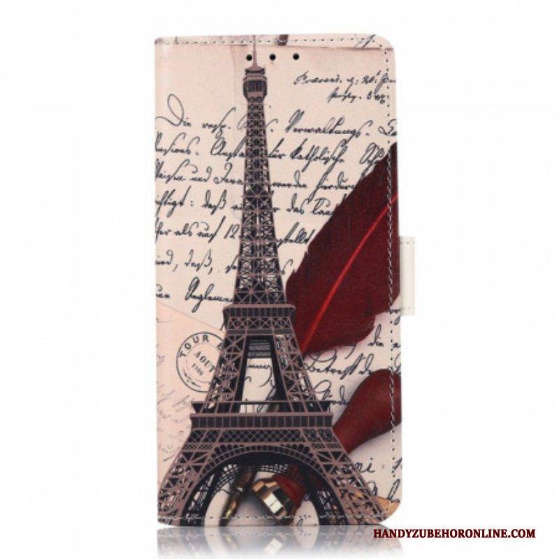 Flip Case Für Honor 50 Lite Der Eiffelturm Des Dichters