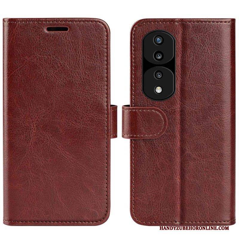 Flip Case Für Honor 70 Designer-ledereffekt