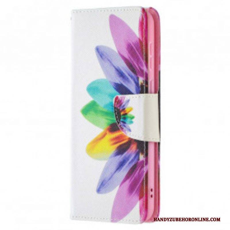 Flip Case Für Huawei P50 Aquarellblume