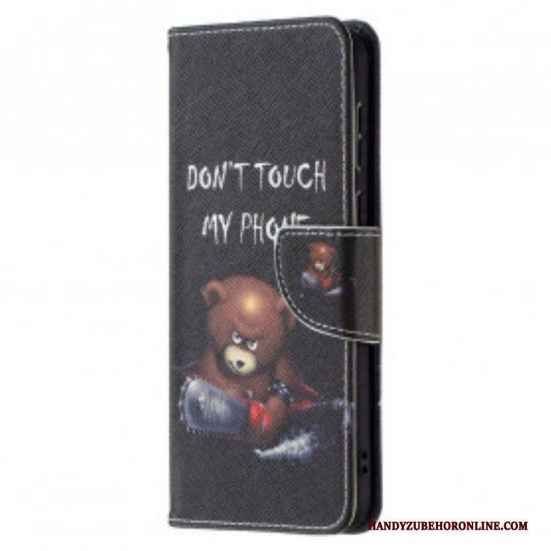 Flip Case Für Huawei P50 Gefährlicher Bär