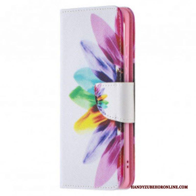 Flip Case Für Huawei P50 Pro Aquarellblume