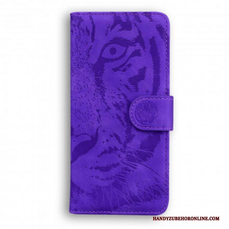 Flip Case Für Huawei P50 Pro Tiger-gesichtsdruck