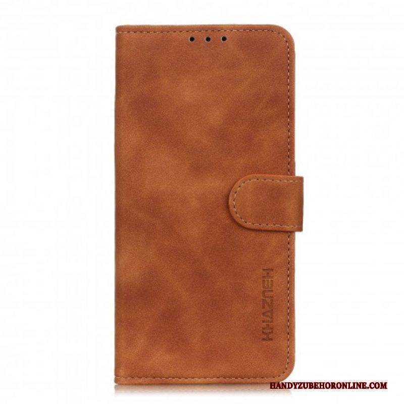 Flip Case Für Moto G100 Khazneh Vintage-ledereffekt