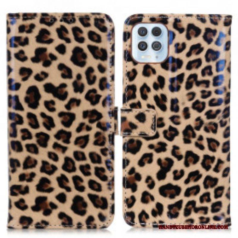 Flip Case Für Moto G100 Leopard