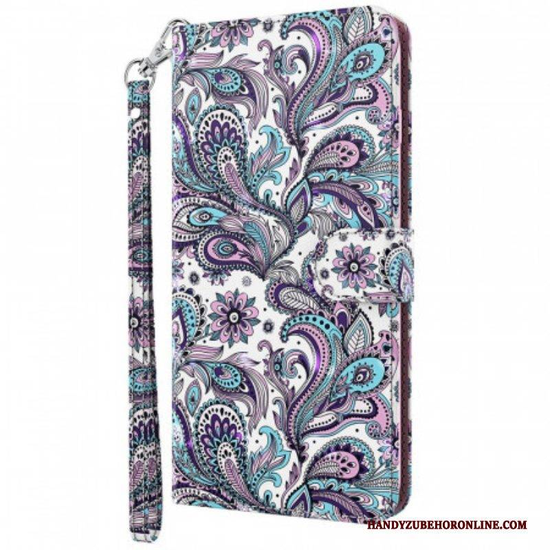Flip Case Für Moto G51 5G Paisley