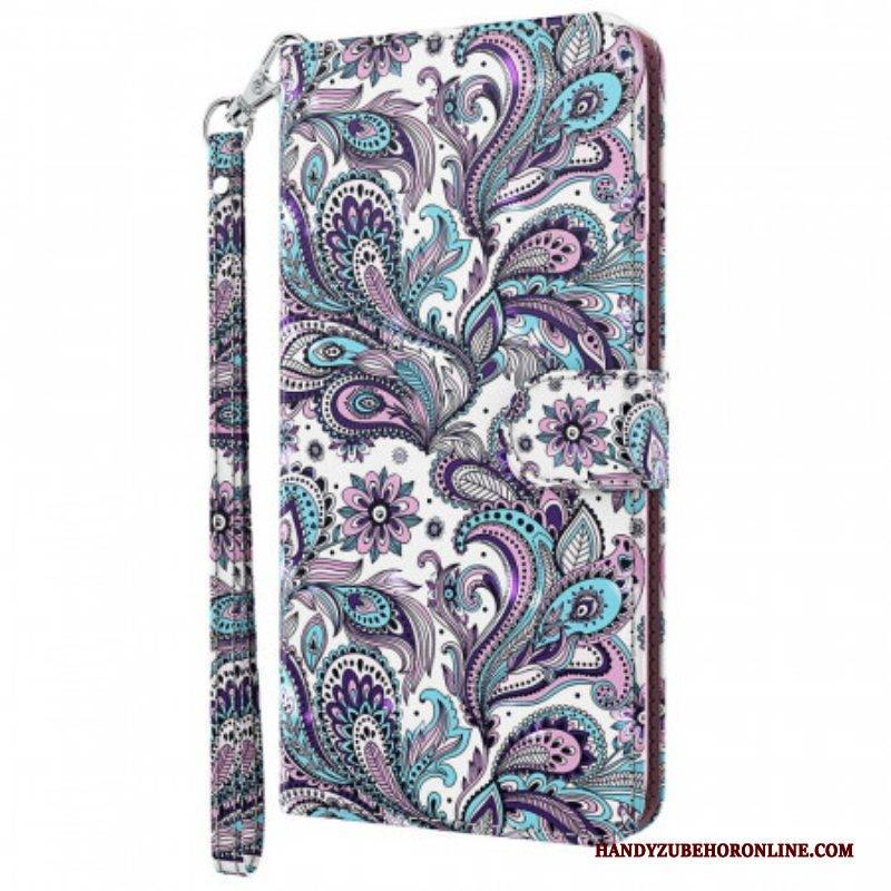 Flip Case Für Moto G71 5G Paisley