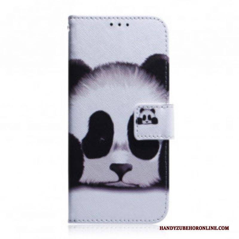 Flip Case Für Motorola Edge 20 Pro Panda-gesicht