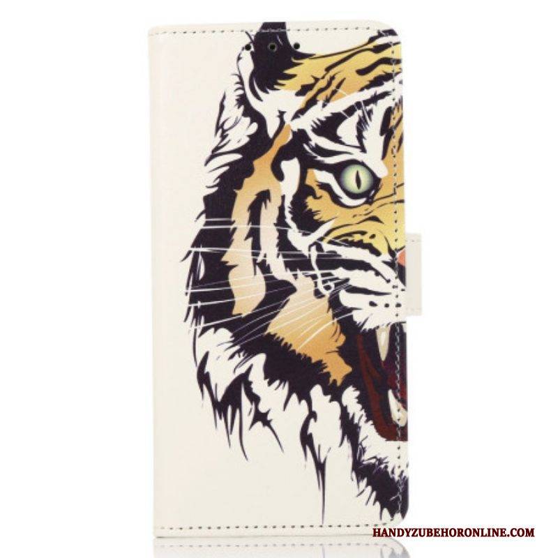 Flip Case Für OnePlus 10T 5G Wilder Tiger