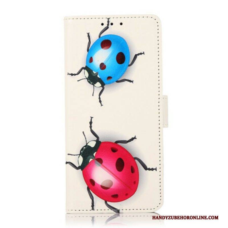 Flip Case Für OnePlus Nord 2 5G Marienkäfer
