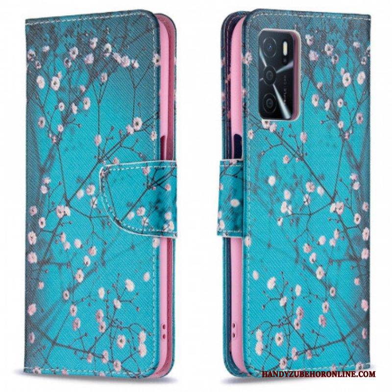 Flip Case Für Oppo A16 / A16s Blühender Baum