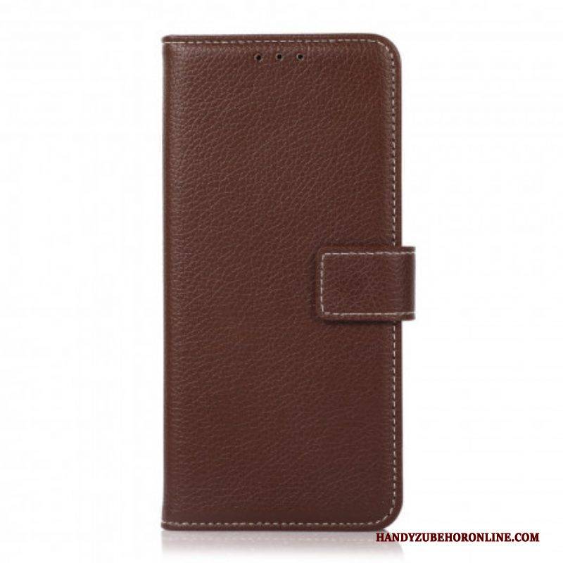 Flip Case Für Oppo A54 5G / A74 5G Litschi-textur