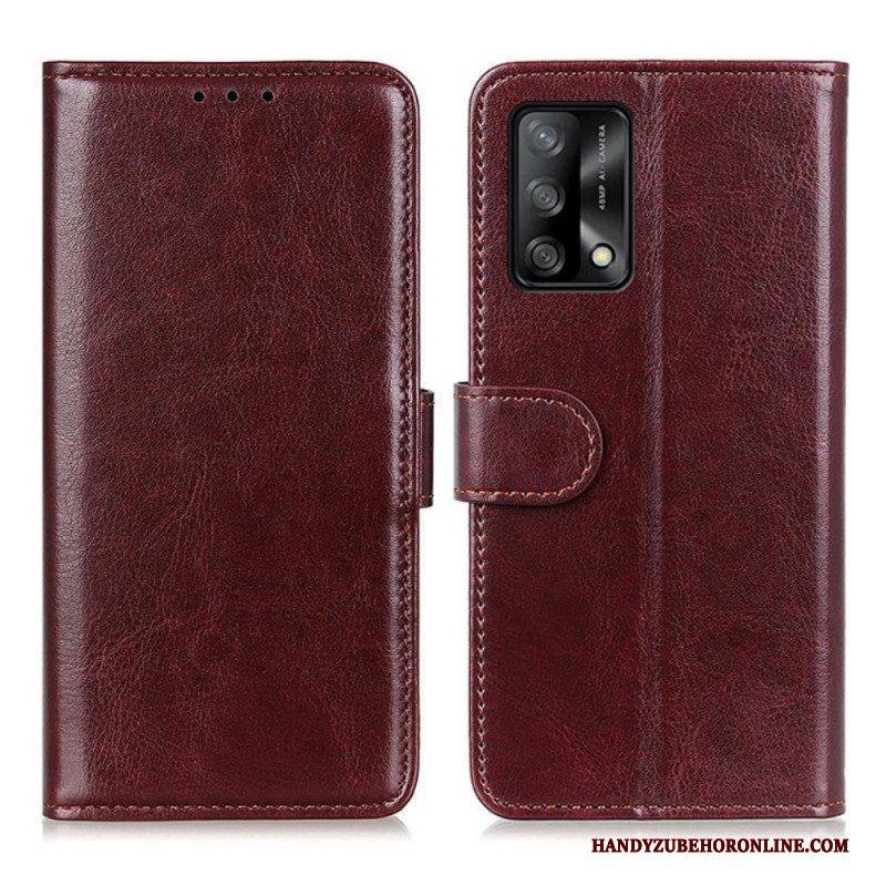 Flip Case Für Oppo A74 4G Gefrorene Finesse