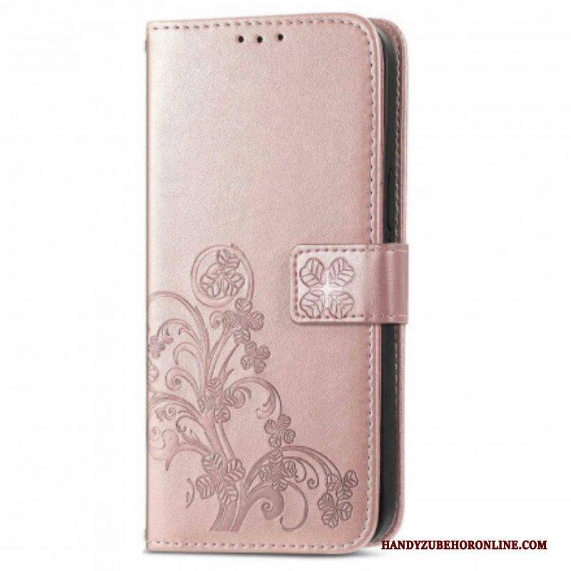 Flip Case Für Oppo A94 5G Vierblättriges Kleeblatt