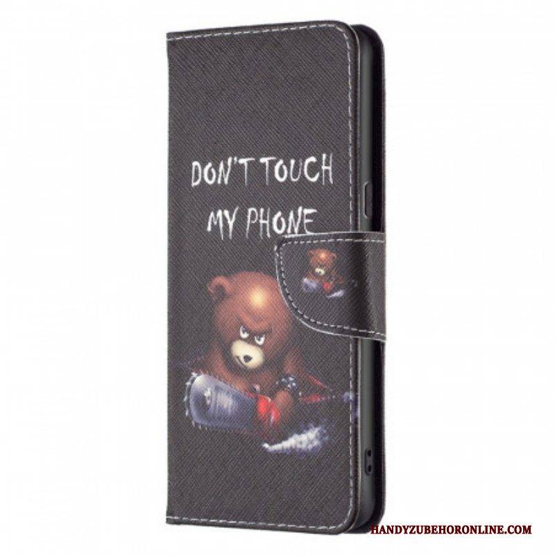 Flip Case Für Oppo Find X5 Lite Gefährlicher Bär