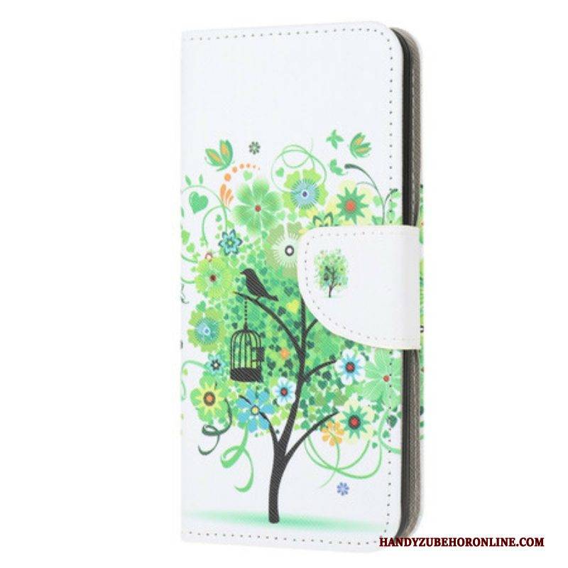 Flip Case Für Poco M3 Blühender Baum