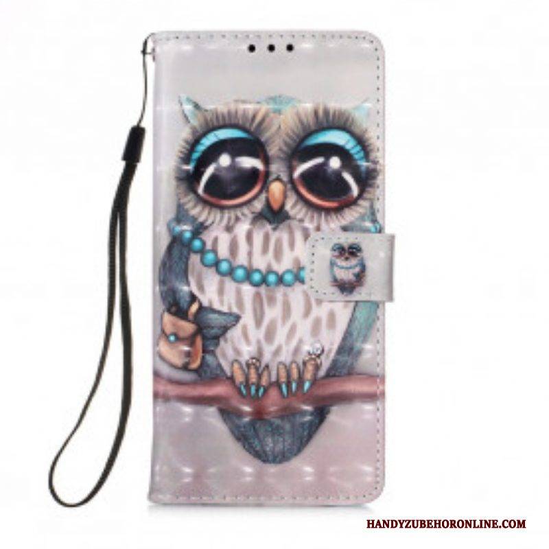 Flip Case Für Poco M3 Fräulein Eule